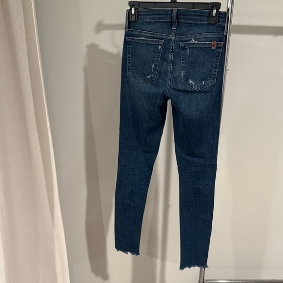 Joe's Jeans Dark Blue Distressed Ankle Jeans - Picture 2 of 4